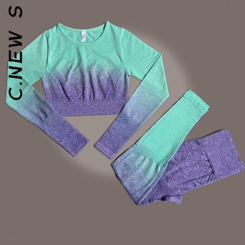 SEAMLESS WOMEN YOGA SET WORKOUT SPORTSWEAR